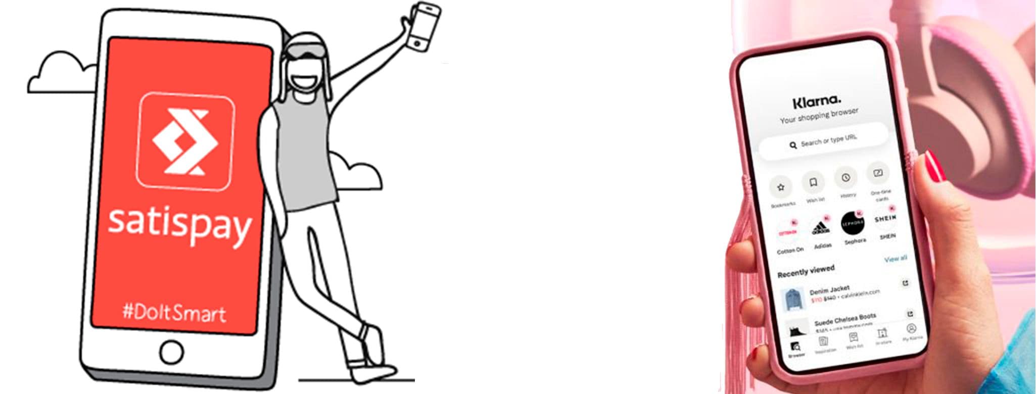 Banner War of wallets. Satispay e Klarna guardano alle carte fedeltà