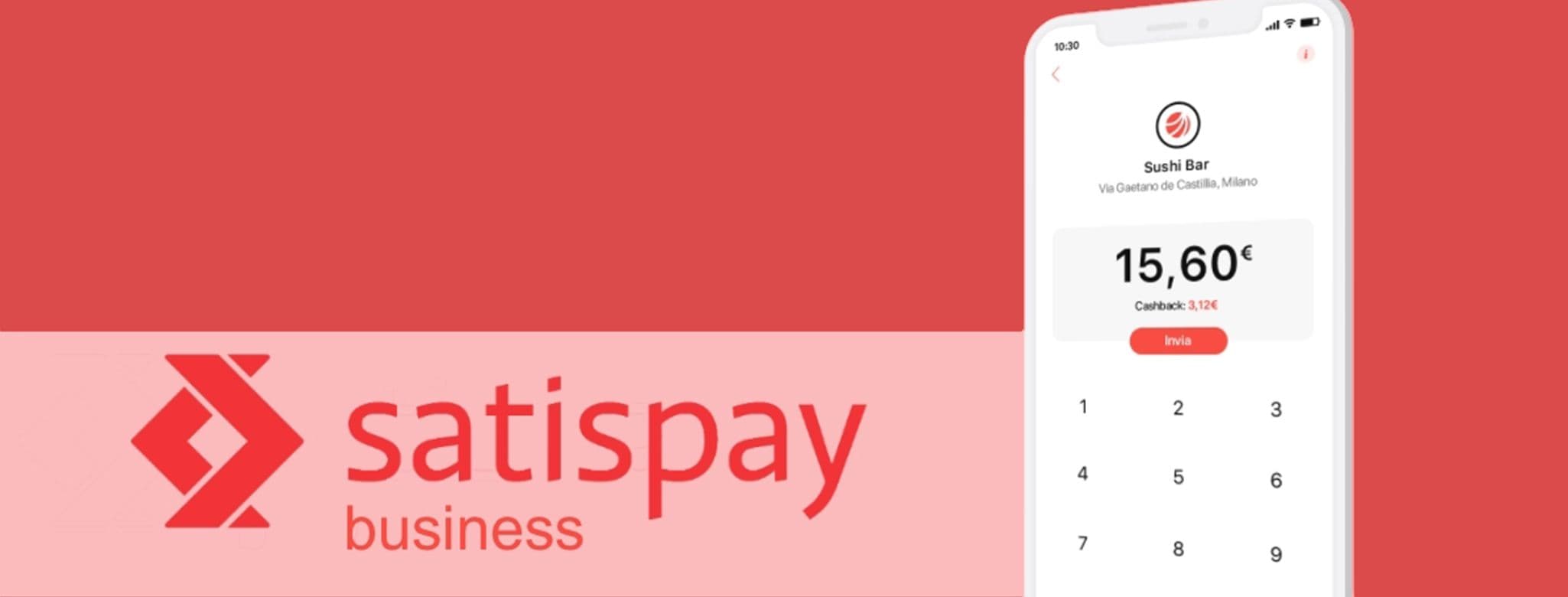 Banner Satispay Business: la soluzione di pagamento per il futuro