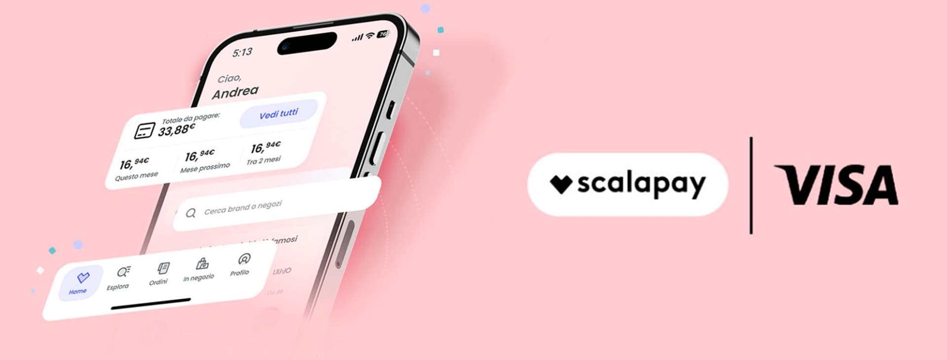 Banner Visa e Scalapay, partnership strategica per i pagamenti rateali in Europa