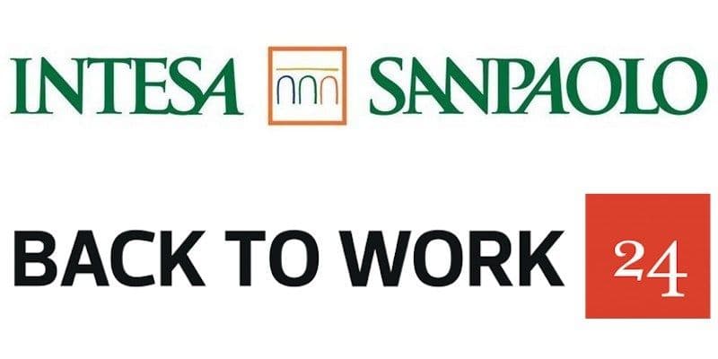 Banner Intesa Sanpaolo investe in BacktoWork24