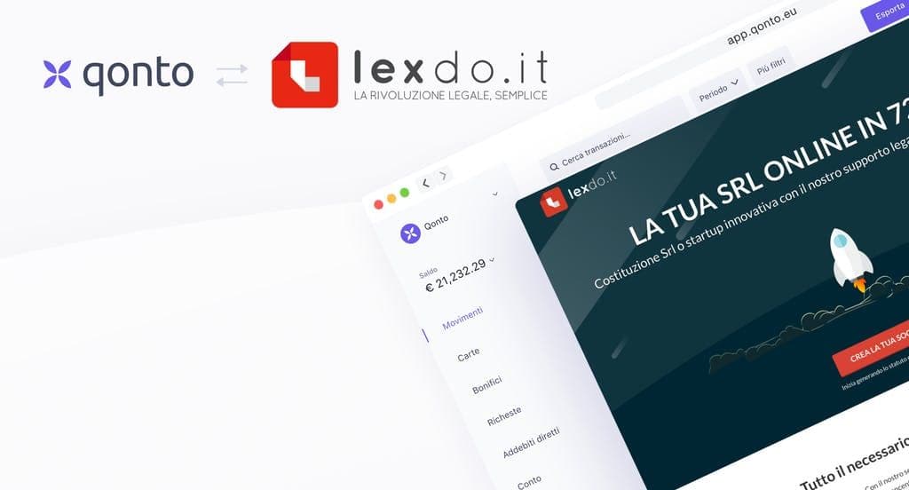 Banner Qonto-LexDo.it, al via una partnership per semplificare la vita alle startup